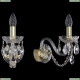 Бра 1402B/1/160/G ★Bohemia Ivele Crystal, Золото► — Купить▼