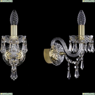 Бра 1403B/1/141/G ★Bohemia Ivele Crystal, Золото► — Купить▼