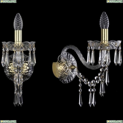 Бра 1403B/1/195/XL/G ★Bohemia Ivele Crystal, Золото► — Купить▼