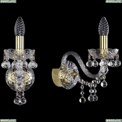 Бра 1409B/1/160/G ★Bohemia Ivele Crystal, Золото► — Купить▼