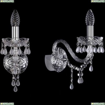Бра 1410B/1/160/Ni/V0300 ★Bohemia Ivele Crystal, Никель► — Купить▼