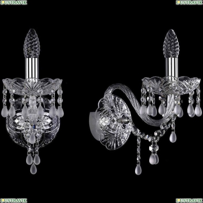 Бра 1410B/1/160/XL/Ni/V0300 ★Bohemia Ivele Crystal, Никель► — Купить▼