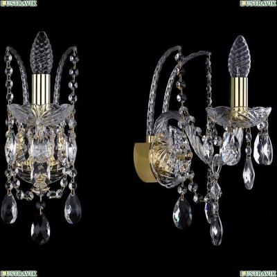 Бра 1411B/1/141/G ★Bohemia Ivele Crystal, Золото► — Купить▼