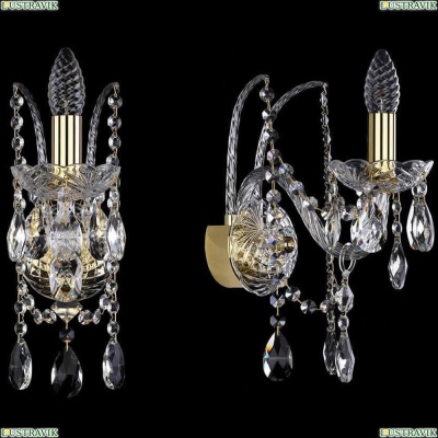 Бра 1411B/1/160/G ★Bohemia Ivele Crystal, Золото► — Купить▼
