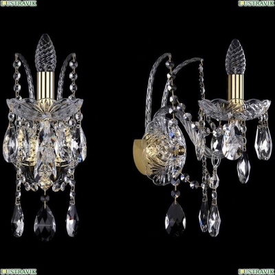 Бра 1411B/1/160/XL/G ★Bohemia Ivele Crystal, Золото► — Купить▼