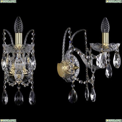 Бра 1411B/1/195/XL/G ★Bohemia Ivele Crystal, Золото► — Купить▼