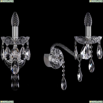 Бра 1415B/1/200/XL/Ni ★Bohemia Ivele Crystal, Никель► — Купить▼