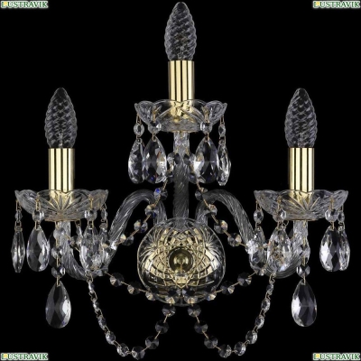 Бра 1402B/2+1/160/G ★Bohemia Ivele Crystal, Золото► — Купить▼