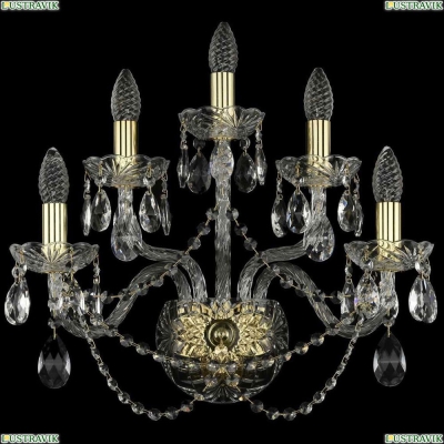 Бра 1402B/2+2+1/195/XL/G ★Bohemia Ivele Crystal, Золото► — Купить▼