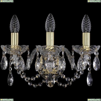Бра 1402B/3/141/G ★Bohemia Ivele Crystal, Золото► — Купить▼