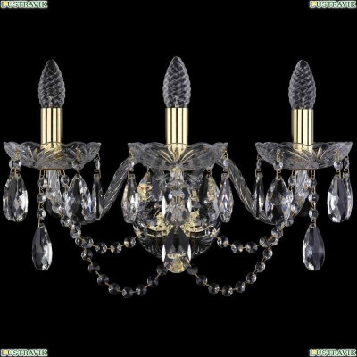 Бра 1402B/3/195/XL/G ★Bohemia Ivele Crystal, Золото► — Купить▼