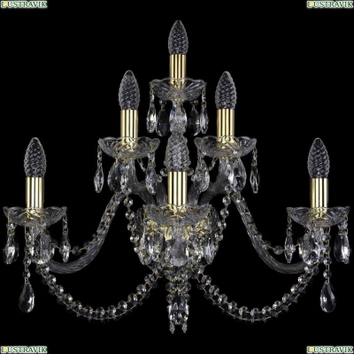 Бра 1402B/3+2+1/240/G ★Bohemia Ivele Crystal, Золото► — Купить▼