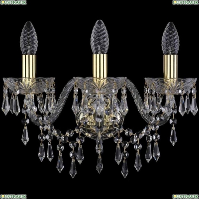 Бра 1403B/3/160/G ★Bohemia Ivele Crystal, Золото► — Купить▼