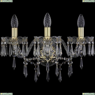 Бра 1403B/3/160/XL/G ★Bohemia Ivele Crystal, Золото► — Купить▼