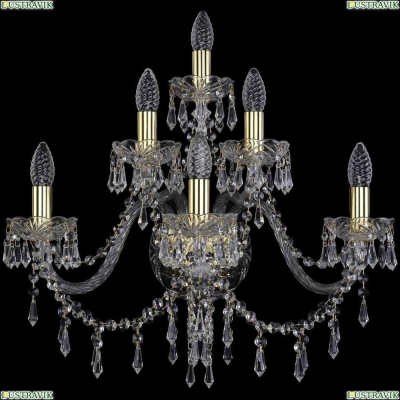 Бра 1403B/3+2+1/240/G ★Bohemia Ivele Crystal, Золото► — Купить▼