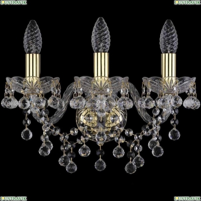 Бра 1409B/3/141/G ★Bohemia Ivele Crystal, Золото► — Купить▼