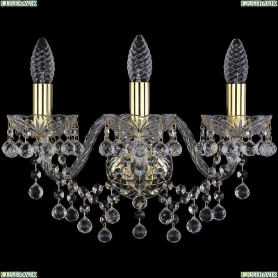 Бра 1409B/3/160/G ★Bohemia Ivele Crystal, Золото► — Купить▼