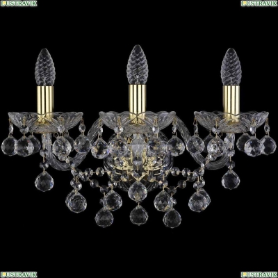 Бра 1409B/3/160/XL/G ★Bohemia Ivele Crystal, Золото► — Купить▼