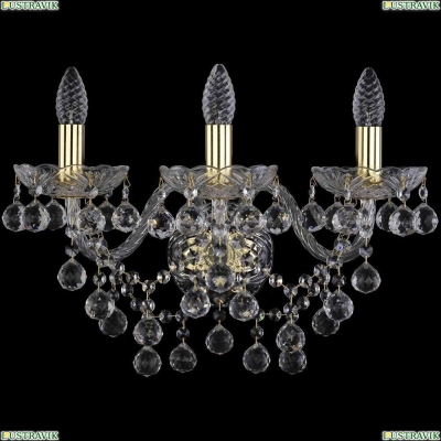 Бра 1409B/3/195/XL/G ★Bohemia Ivele Crystal, Золото► — Купить▼