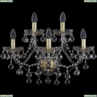 Бра 1409B/3+2/195/XL/G ★Bohemia Ivele Crystal, Золото► — Купить▼
