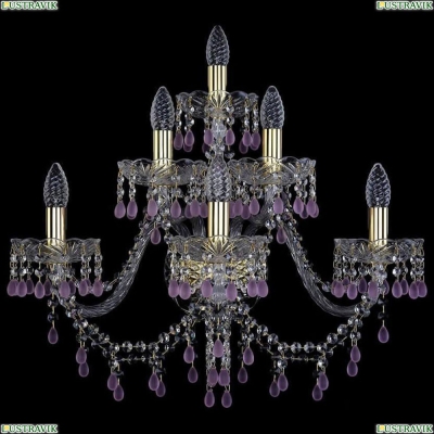 Бра 1410B/3+2+1/240/XL/G/V7010 ★Bohemia Ivele Crystal, Золото► — Купить▼