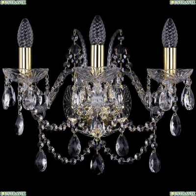 Бра 1411B/3/160/G ★Bohemia Ivele Crystal, Золото► — Купить▼
