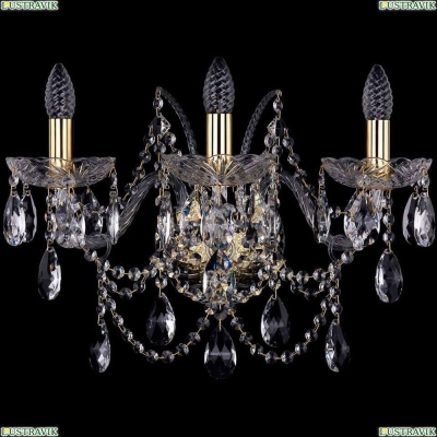 Бра 1411B/3/195/XL/G ★Bohemia Ivele Crystal, Золото► — Купить▼