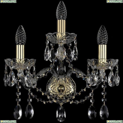 Бра 1413B/2+1/165/G ★Bohemia Ivele Crystal, Золото► — Купить▼