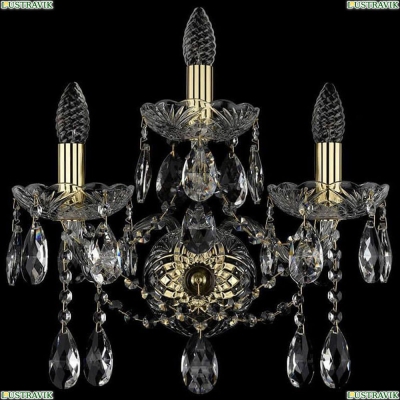 Бра 1413B/2+1/165/XL/G ★Bohemia Ivele Crystal, Золото► — Купить▼