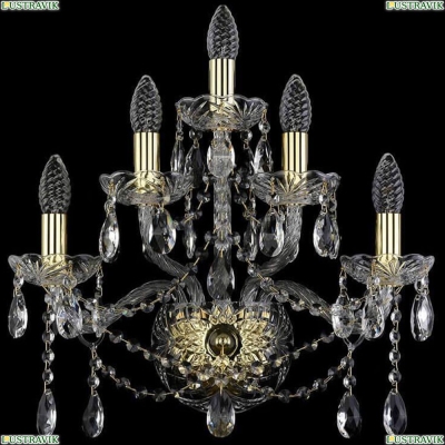 Бра 1413B/2+2+1/165/G ★Bohemia Ivele Crystal, Золото► — Купить▼