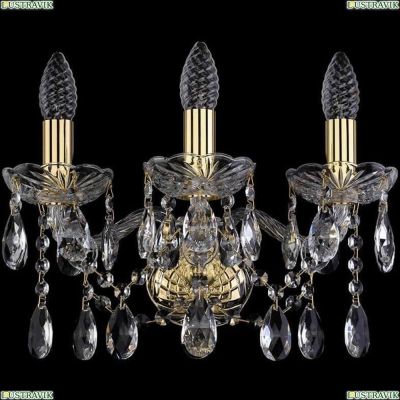 Бра 1413B/3/141/G ★Bohemia Ivele Crystal, Золото► — Купить▼