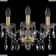 Бра 1413B/3/141/G ★Bohemia Ivele Crystal, Золото► — Купить▼