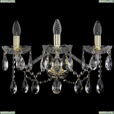 Бра 1413B/3/200/XL/G ★Bohemia Ivele Crystal, Золото► — Купить▼