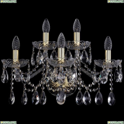 Бра 1413B/3+2/200/XL/G ★Bohemia Ivele Crystal, Золото► — Купить▼