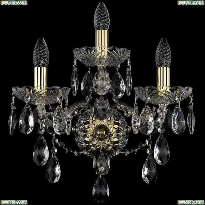 Бра 1415B/2+1/165/XL/G ★Bohemia Ivele Crystal, Золото► — Купить▼