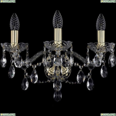 Бра 1415B/3/165/G ★Bohemia Ivele Crystal, Золото► — Купить▼