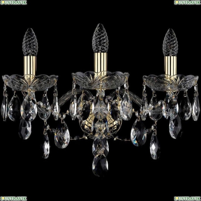 Бра 1415B/3/165/XL/G ★Bohemia Ivele Crystal, Золото► — Купить▼