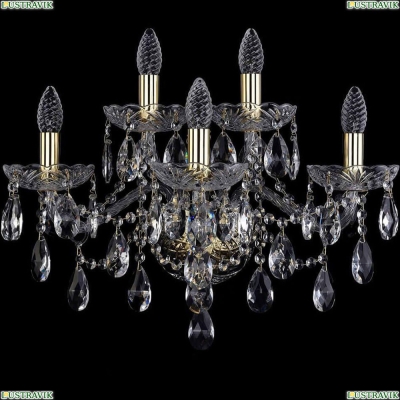 Бра 1415B/3+2/200/XL/G ★Bohemia Ivele Crystal, Золото► — Купить▼
