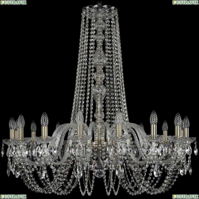 Люстра 1402/16/360/h-95/Pa ★Bohemia Ivele Crystal, Патина► — Купить▼