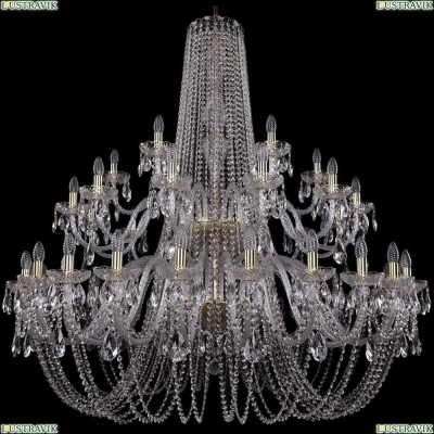 Люстра 1402/24+12+6/530/2d/G ★Bohemia Ivele Crystal, Золото► — Купить▼