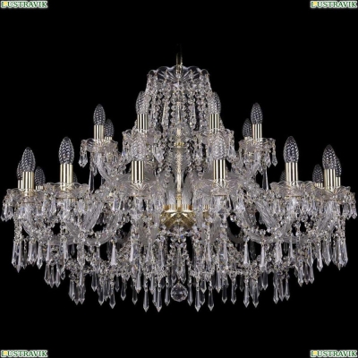 Люстра 1403/16+8/360/G ★Bohemia Ivele Crystal, Золото► — Купить▼