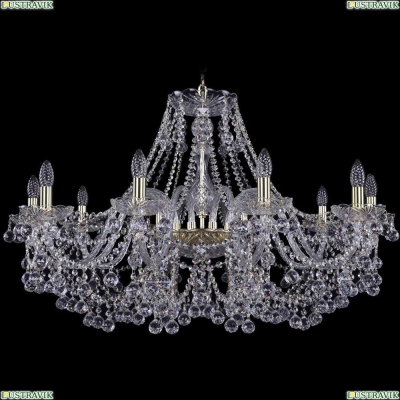 Люстра 1409/10/360/G ★Bohemia Ivele Crystal, Золото► — Купить▼