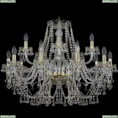 Люстра 1409/10+5/300/G ★Bohemia Ivele Crystal, Золото► — Купить▼