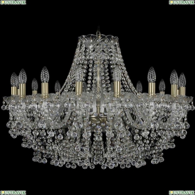 Люстра 1409/16/300/Pa ★Bohemia Ivele Crystal, Патина► — Купить▼