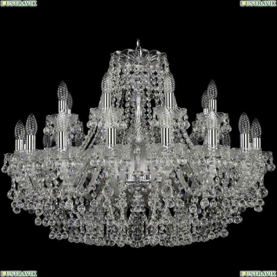 Люстра 1409/16+8/300/Ni ★Bohemia Ivele Crystal, Никель► — Купить▼