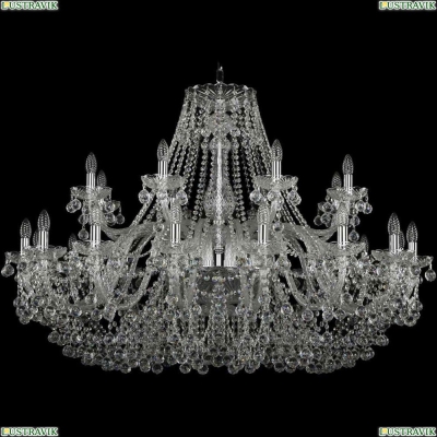 Люстра 1409/16+8/460/Ni ★Bohemia Ivele Crystal, Никель► — Купить▼