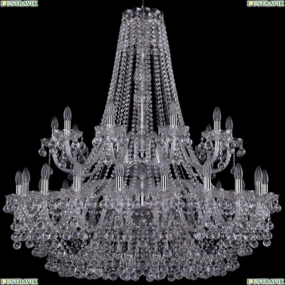 Люстра 1409/20+10/400/2d/Ni ★Bohemia Ivele Crystal, Никель► — Купить▼
