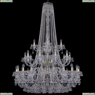 Люстра 1409/20+10+5/400/h-160/3d/G ★Bohemia Ivele Crystal, Золото► — Купить▼