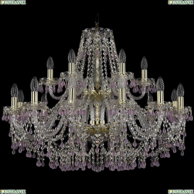 Люстра 1410/10+5/300/2d/G/V7010 ★Bohemia Ivele Crystal, Золото► — Купить▼