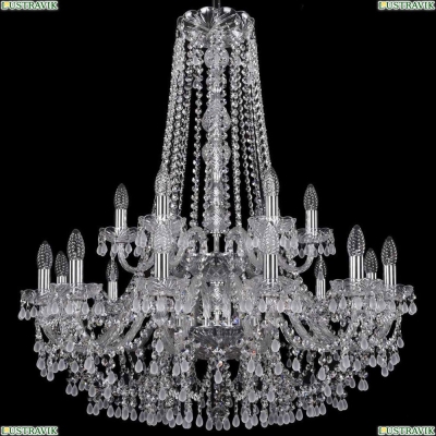Люстра 1410/12+6/300/h-95/2d/Ni/V0300 ★Bohemia Ivele Crystal, Никель► — Купить▼